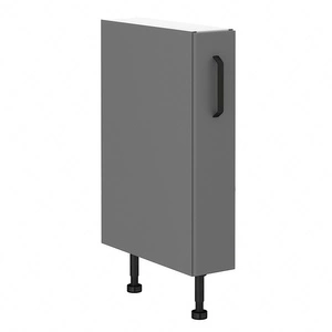 Szafka kuchenna cargo Verdi 15 D CARGO BB szafka odporna na działanie wilgoci i uszkodzenia czarny metalowy uchwyt