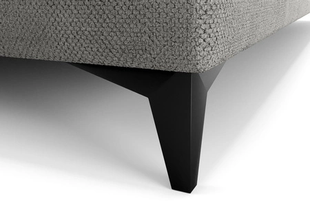 Łóżko kontynentalne Norco 80x200 szare stylowe łóżko z pojemnikiem na pościel oświetlenie umieszczone w zagłówku nadaje wyjątkowości