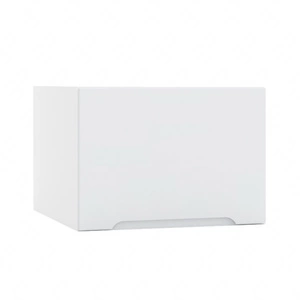 Szafka kuchenna wisząca Zova W50/56 OKGR biały / jasny szary drzwi szafki otwierane do góry odporna na uszkodzenia frezowany uchwyt