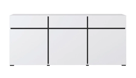 Komoda z szufladami Cross 180 cm biała stylowy design komody do salonu prosta forma w nowoczesnym wydaniu