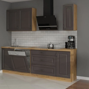 Zestaw mebli kuchennych Style 230 cm szafki doskonale prezentują się we wnętrzach skandynawskich klasycznych oraz nowoczesnych