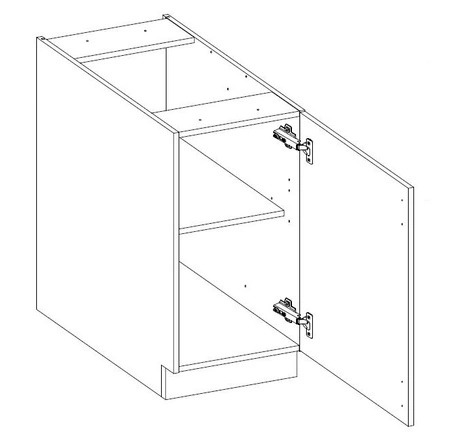 Zestaw mebli kuchennych Kea 240 cm szafki doskonale prezentują się we wnętrzach skandynawskich klasycznych i nowoczesnych