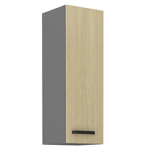 Szafka kuchenna wisząca Chevron 30 G-90 1F front z ozdobnym dekorem jodełki szafka odporna na działanie wilgoci i uszkodzenia