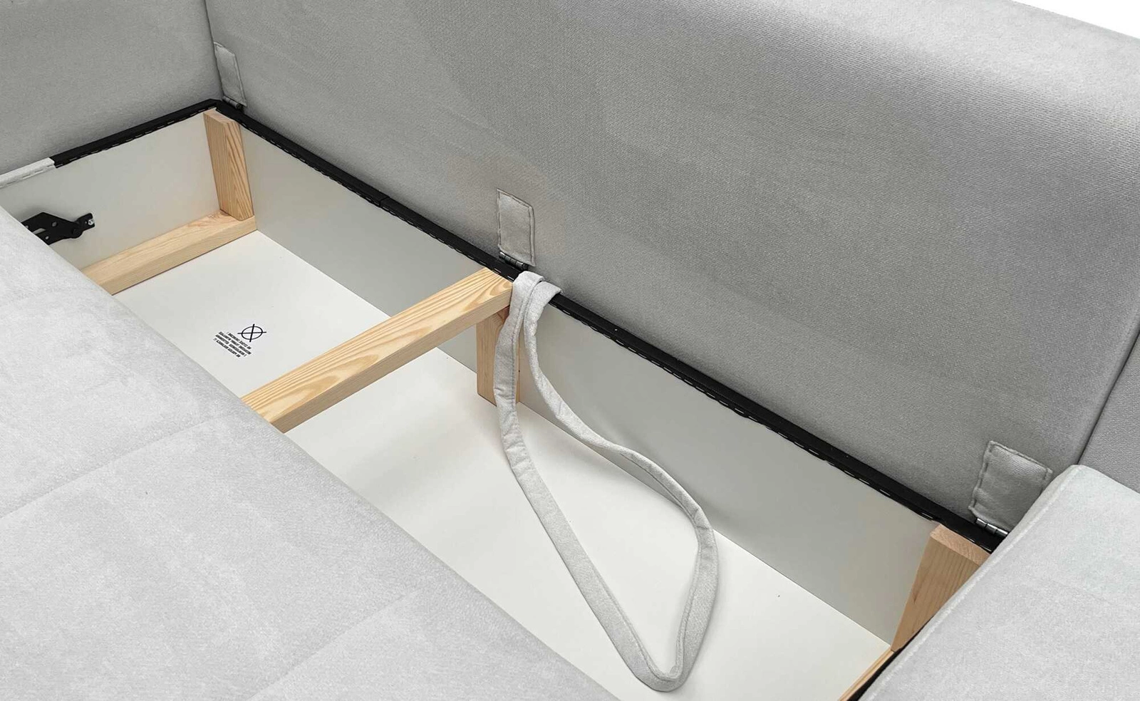 Narożnik z pojemnikiem na pościel Narożnik z funkcją spania