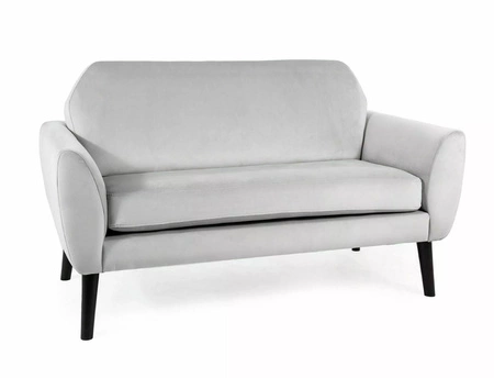 Sofa Mena jasny szary prosta i stylowa sofa wpisująca się w każdą aranżację sofa z drewnianymi nogami