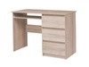 Biurko z szufladami Simple 110 cm dąb sonoma funkcjonalny mebel do pokoju młodzieżowego lub biura
