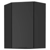 Szafka kuchenna narożna wisząca Black 60x60 GN-90 1F metalowy uchwyt krawędziowy szafka odporna na działanie wilgoci i uszkodzenia