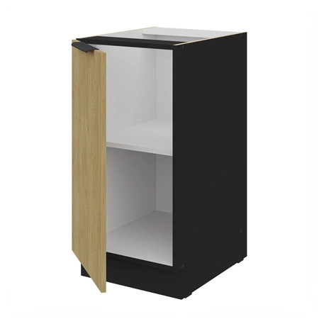 Szafka kuchenna stojąca z półką Crotone 40 D 1F BB metalowy uchwyt krawędziowy szafka odporna na działanie wilgoci i uszkodzenia