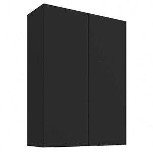 Szafka kuchenna wisząca Black 80 G-108 2F metalowe uchwyty krawędziowe szafka odporna na działanie wilgoci i uszkodzenia