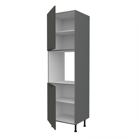 Słupek kuchenny Aversa Ant 60 DP-215 2F szafka do zabudowy piekarnika fronty wykonane w innowacyjnej technologii anti fingerprint