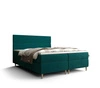 Łóżko kontynentalne Bing 140x200 turkusowy w nowoczesnym skandynawskim stylu z charakterystycznym wezgłowiem