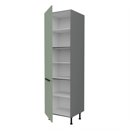 Słupek kuchenny Treviso Ant 60 DK-215 2F szafka kuchenna odporna na uszkodzenia wykończenie frontów w technologii anti fingerprint