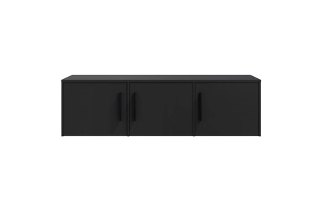 Nadstawka do szafy Maxione 150 cm czarna funkcjonalna szafka powiększy miejsce do przechowywania ubrań obuwia i dodatków