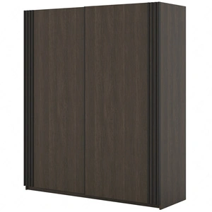 Szafa przesuwna Niva 180 cm dąb dunin pojemna szafa ozdobiona lamelami świetnie sprawdzi się w pomieszczeniach o każdej wielkości