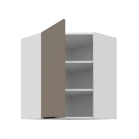 Szafka kuchenna narożna wisząca Fiuggi Wh 60x60 GN-72 1F odporna na uszkodzenia wykończenie frontów w technologii anti fingerprint