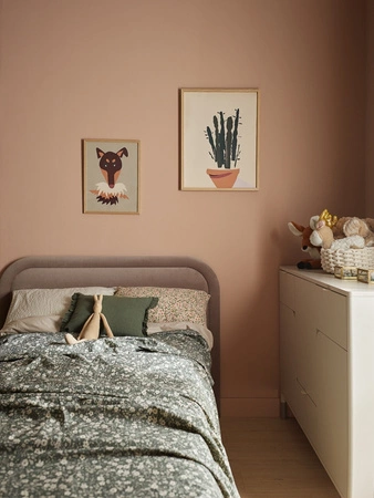 Zestaw mebli Harmony beżowy / truflowy nowoczesny design stylowy zestaw mebli do pokoju dziecka w stylu minimalistycznym