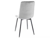 Krzesło tapicerowane Tom jasny szary nowoczesne oraz funkcjonalne krzesło do jadalni z metalowymi nogami 