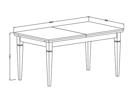 Stół rozkładany Evora 90x160-240 cm dąb dunin atrakcyjny design oraz funkcjonalność zachwyci miłośników wyrazistych wnętrz