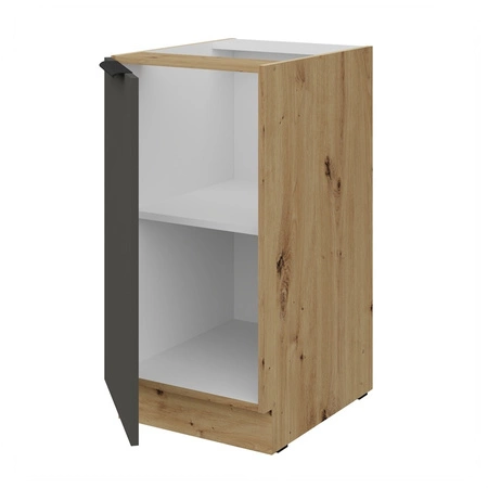 Szafka kuchenna stojąca z półką Aversa Ar 40 D 1F BB szafka odporna na uszkodzenia wykończenie frontów w technologii anti fingerprint