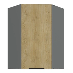 Szafka kuchenna narożna wisząca Corsico 60x60 GN-90 1F metalowy uchwyt krawędziowy szafka odporna na działanie wilgoci i uszkodzenia