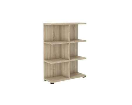 Regał Even 84 cm dąb sonoma jasny idealny regał do biura gabinetu lub pokoju nastolatka wysoka jakość wykonania