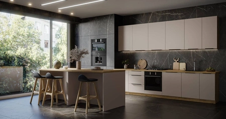 Szafka kuchenna wisząca Soela 50 G-108 1F metalowy uchwyt krawędziowy szafka odporna na działanie wilgoci i uszkodzenia