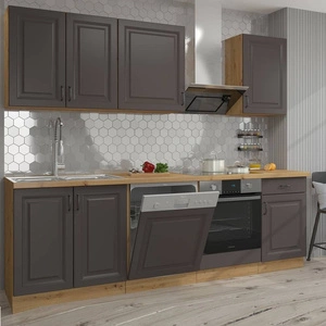 Zestaw mebli kuchennych Style 250 cm szafki doskonale prezentują się we wnętrzach skandynawskich klasycznych oraz nowoczesnych