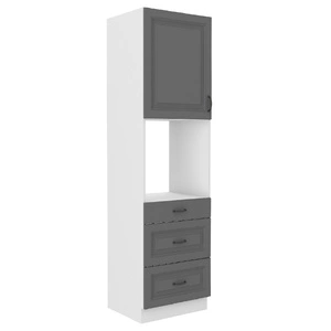 Słupek kuchenny Tilos 60 DPS-210 3S 1F szafka z szufladami do zabudowy piekarnika odporna na parę wodną wysoką temperaturę i rozlane ciecze