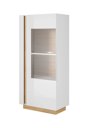 Meblościanka Adria biały połysk / dąb grandson nowoczesny design idealnie wkomponuje się do każdego wnętrza