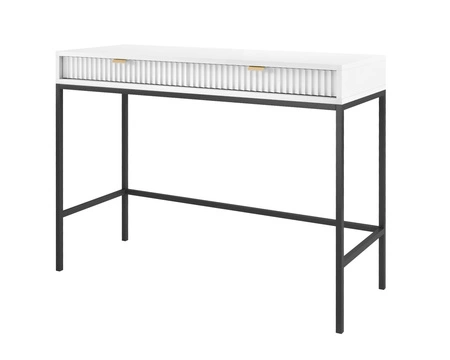 Konsola Lovro biała z szufladami stylowy oraz funkcjonalny mebel do przedpokoju salonu czy biura