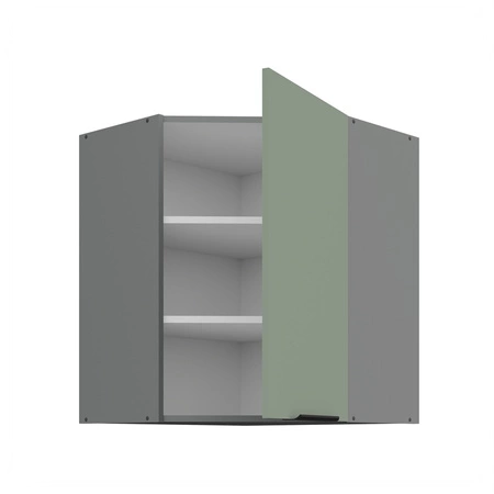Szafka kuchenna narożna wisząca Treviso Ant 60x60 GN-72 1F odporna na uszkodzenia wykończenie frontów w technologii anti fingerprint