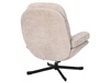 Fotel Harper beżowy funkcjonalny oraz nowoczesny fotel obrotowy z metalowymi nogami komfortowy podczas wypoczynku