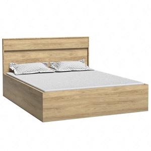 Łóżko Mediolan 160x200 cm hikora stylowe łóżko z pojemnikiem na pościel idealne łożko z wysokim zagłówikiem do sypialni