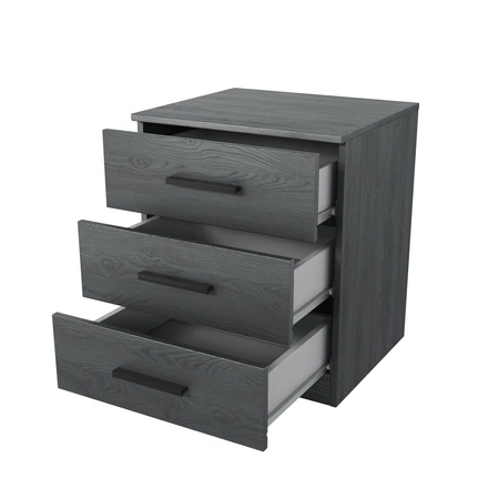 Zestaw mebli do sypialni Galaxy dąb carbon nowoczesny komplet mebli idealnie sprawdzi się w nowoczesnych wnętrzach