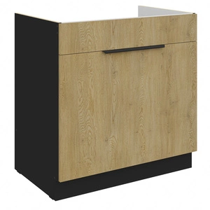Szafka kuchenna pod zlewozmywak z szufladą Crotone 80 ZL 1S BB szafka odporna na działanie wilgoci i uszkodzenia uchwyt krawędziowy