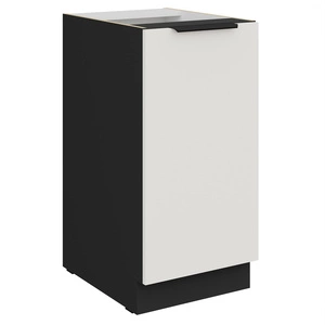 Szafka kuchenna stojąca z półką Corato Bl 40 D 1F BB szafka odporna na uszkodzenia wykończenie frontów w technologii anti fingerprint