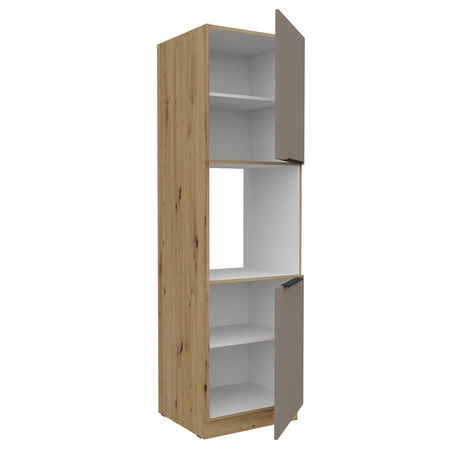 Słupek kuchenny Fiuggi Ar 60 DP-210 2F szafka do zabudowy piekarnika fronty wykonane w innowacyjnej technologii anti fingerprint