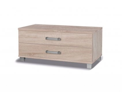 Meblościanka Maximus dąb sonoma jasny nowoczesne meble wysoka jakość świetna propozycja do salonu i pokoju dziennego