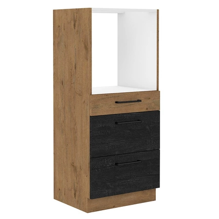 Słupek kuchenny Vanimo 60 DPS-145 3S BB szafka z szufladami do zabudowy piekarnika odporna na parę wodną wysoką temperaturę i rozlane ciecze