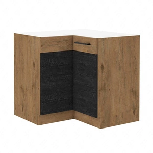 Szafka kuchenna narożna Vanimo 90x90 DN 2F BB szafka odporna na parę wodną wysoką temperaturę i rozlaną ciecz