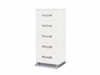 Komoda z szufladami Maximus 50 cm biała nowoczesny design mebla obrzeża komody wykończone specjalną okleiną ABS