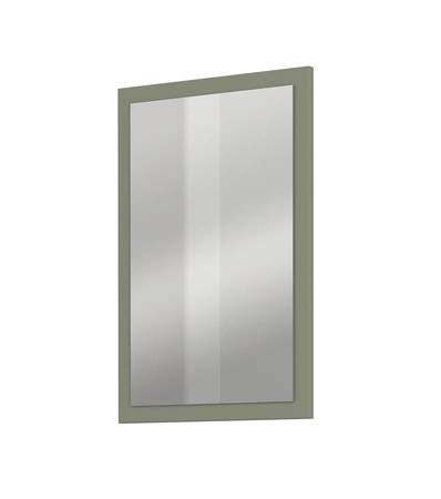 Lustro wiszące Cross 60x40 cm zielone funkcjonalny dodatek do przedpokoju lub garderoby nowoczesny design