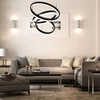 Lampa wisząca Ring czarna 82W 3000K efektowna lampa sufitowa do wnętrz w stylu nowoczesnym oraz glamour funkcja ściemniania światła