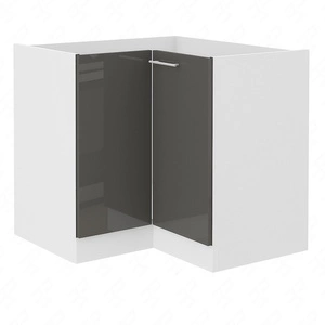 Szafka kuchenna narożna Milo 90x90 DN 2F BB szafka odporna na parę wodną wysoką temperaturę i rozlaną ciecz