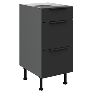 Szafka kuchenna stojąca z szufladami Alatri Ant 40 D 3S BB odporna na uszkodzenia wykończenie frontów w technologii anti fingerprint