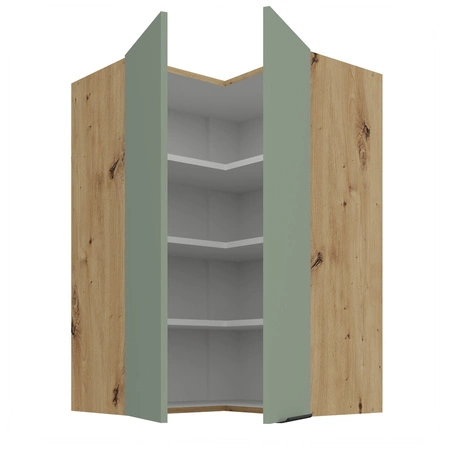 Szafka kuchenna narożna wisząca Treviso Ar 60x60 GN-90 2F odporna na uszkodzenia wykończenie frontów w technologii anti fingerprint