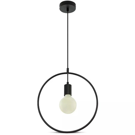 Lampa wisząca Set czarna stylowa lampa sufitowa w kształcie koła idealna do wnętrz w stylu nowoczesnym minimalistyczny design