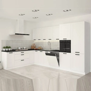 Zestaw mebli kuchennych narożny Livio 210x350 cm idealny do wnętrz w stylu klasycznym i nowoczesnym