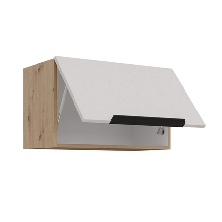 Zestaw mebli kuchennych Soela 260 cm eleganckie szafki kuchenne z metalowymi uchwytami krawędziowymi subtelna naturalna kolorystyka