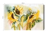 Obraz na płótnie malowane słoneczniki 100x70 cm ponadczasowa ozdoba wnętrza obraz w wyrazistej kolorystyce wysoka jakość wykonania